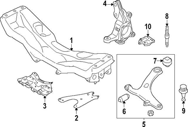 lower control arm parts diagram