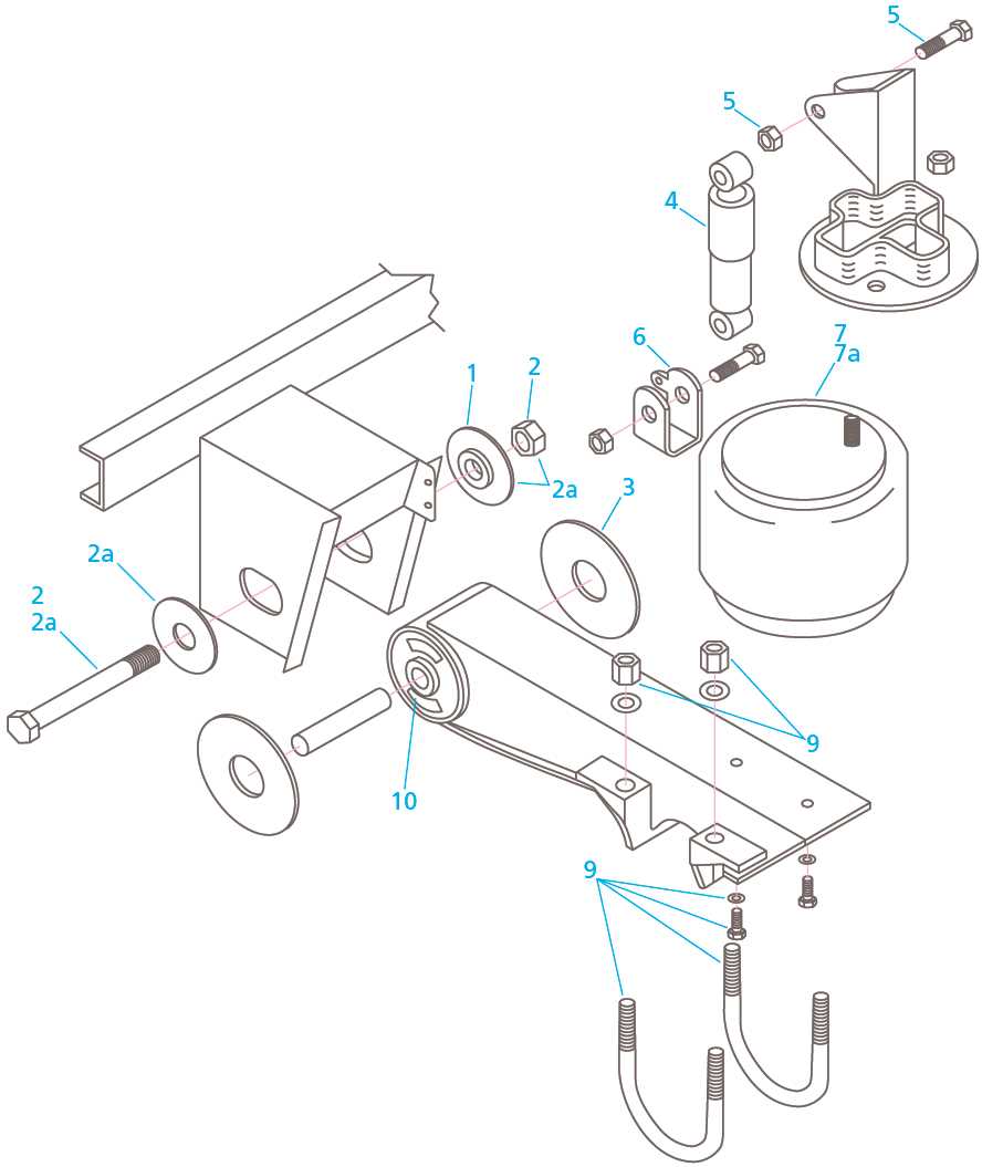 hendrickson suspension parts diagram