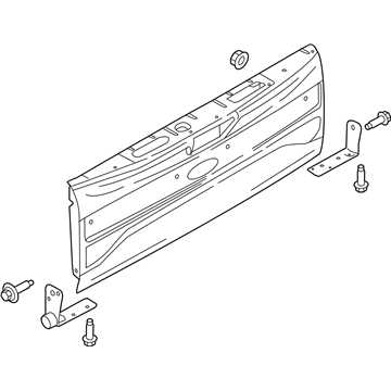 ford f350 tailgate parts diagram