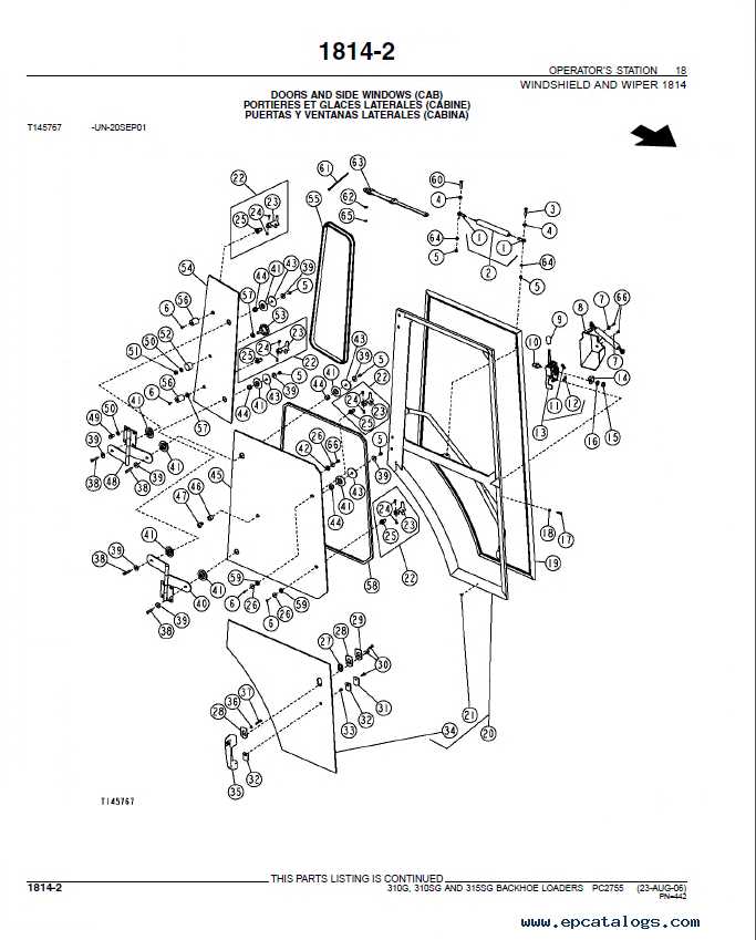 john deere 310e parts diagram