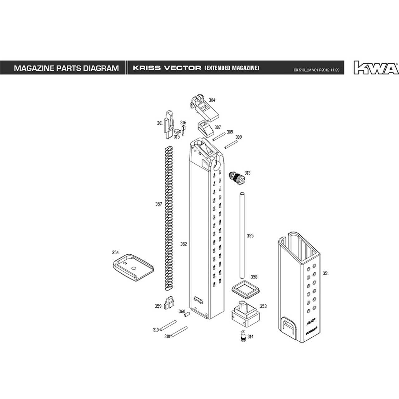 magazine parts diagram