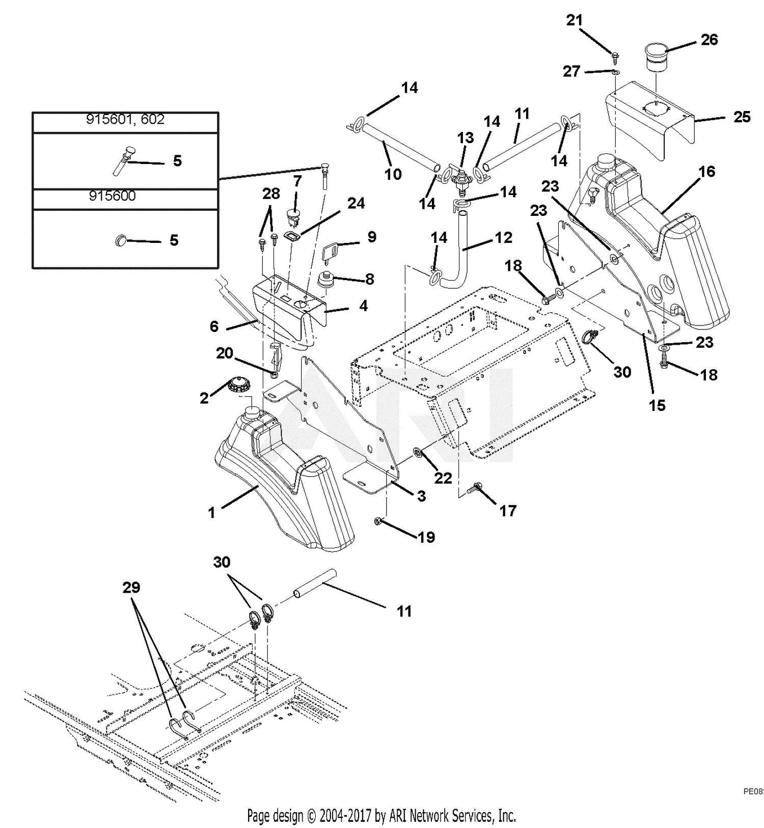 ariens zero turn mower parts diagram