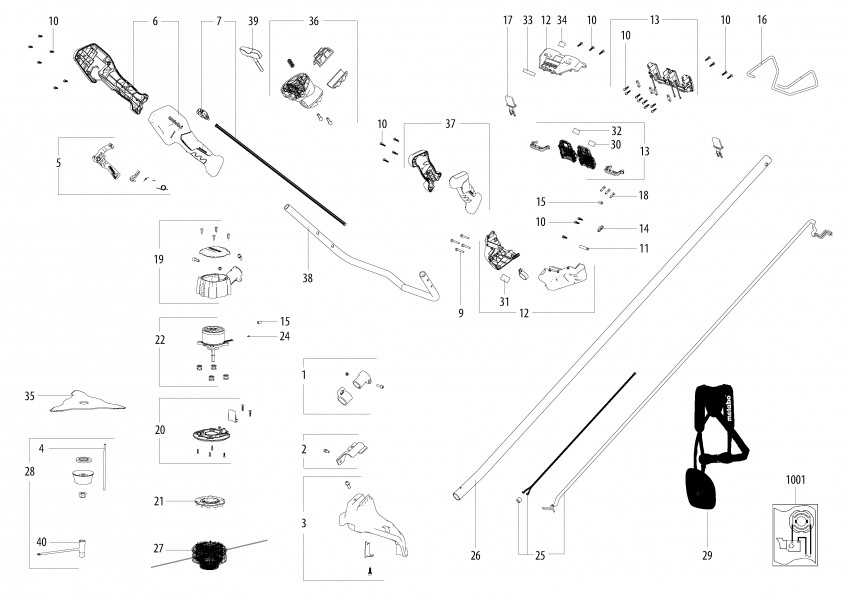 husqvarna trimmer parts diagram