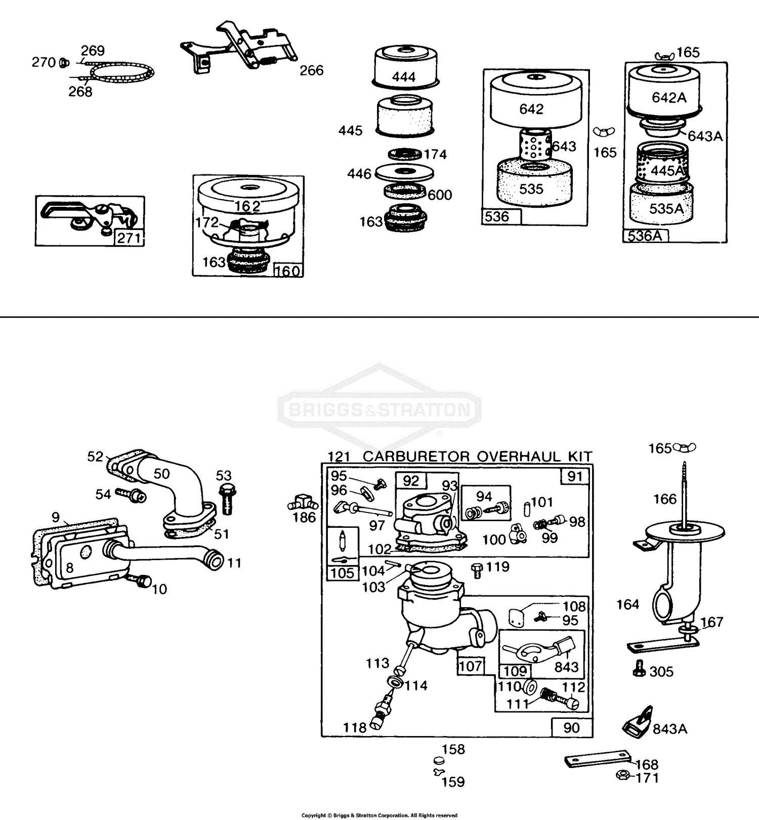 briggs and stratton 1150 snow series parts diagram