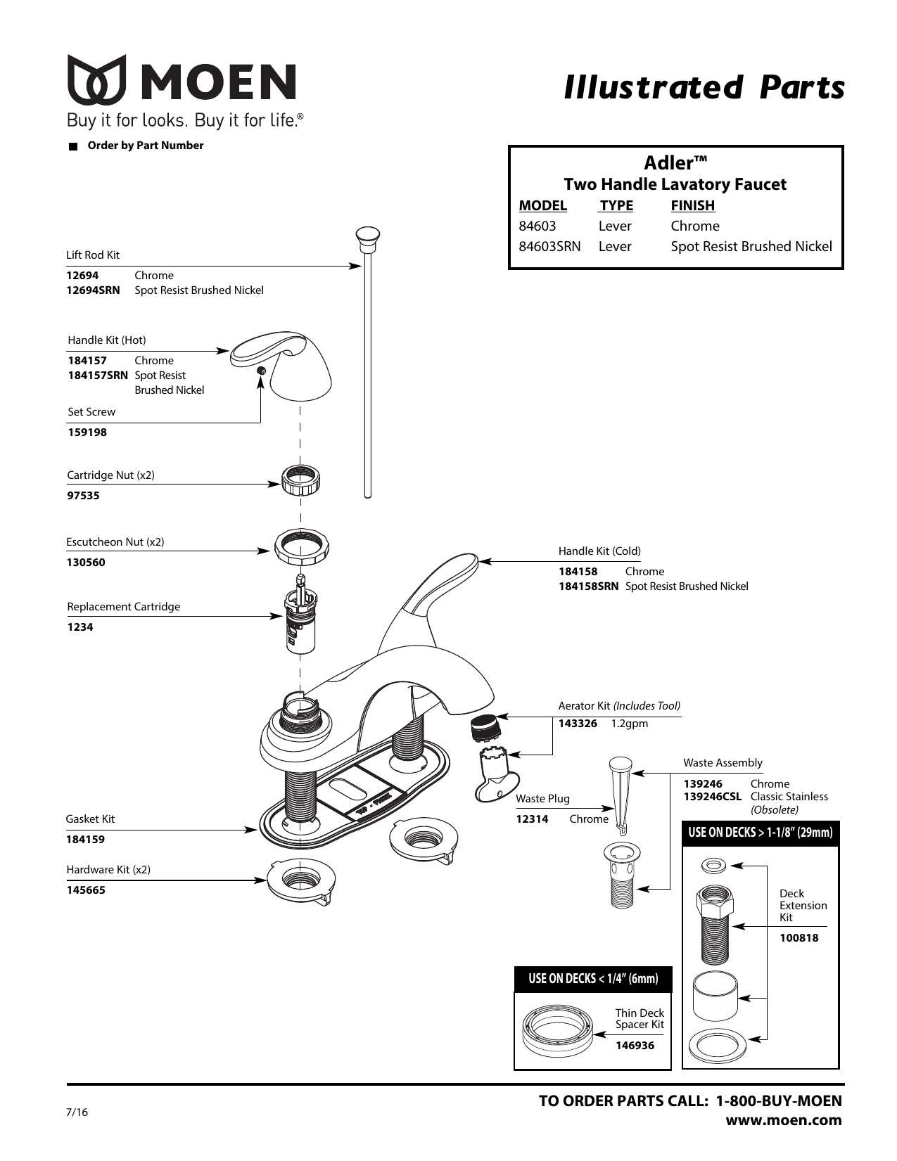 moen adler parts diagram