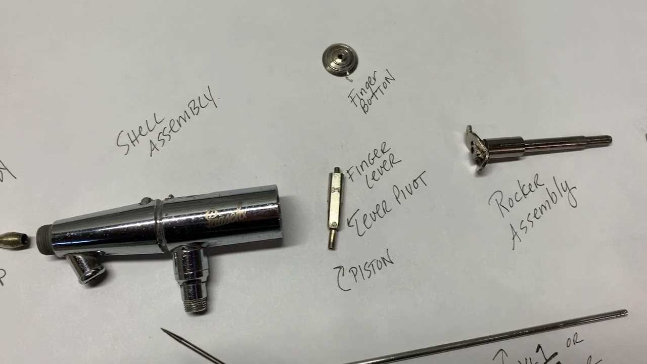 paasche airbrush parts diagram