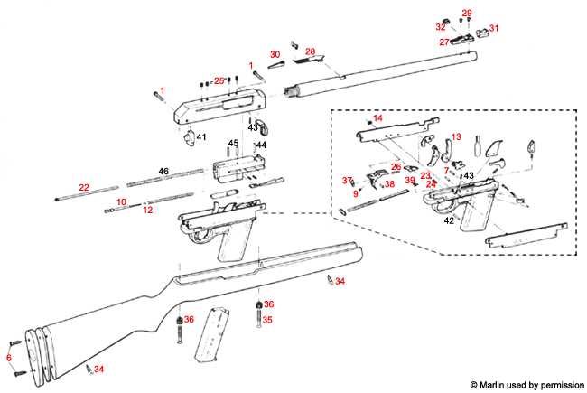 exploded marlin 336 parts diagram