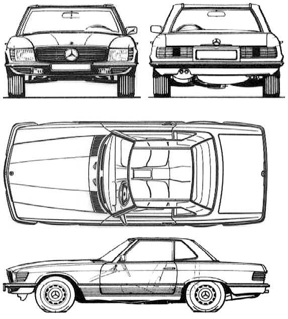 mercedes 380sl parts diagram