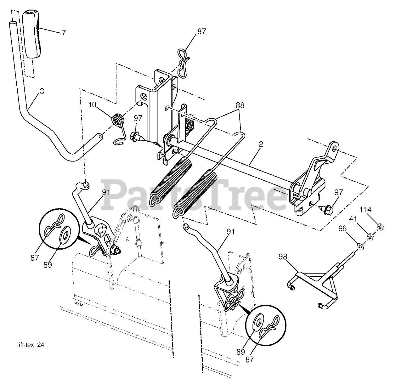 husqvarna 54 inch deck parts diagram