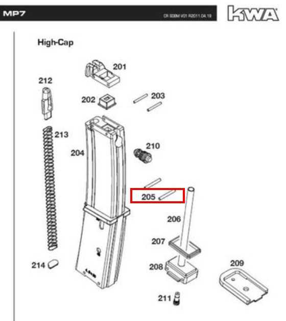 kwa mp7 parts diagram