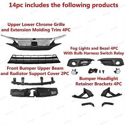 2018 honda civic body parts diagram