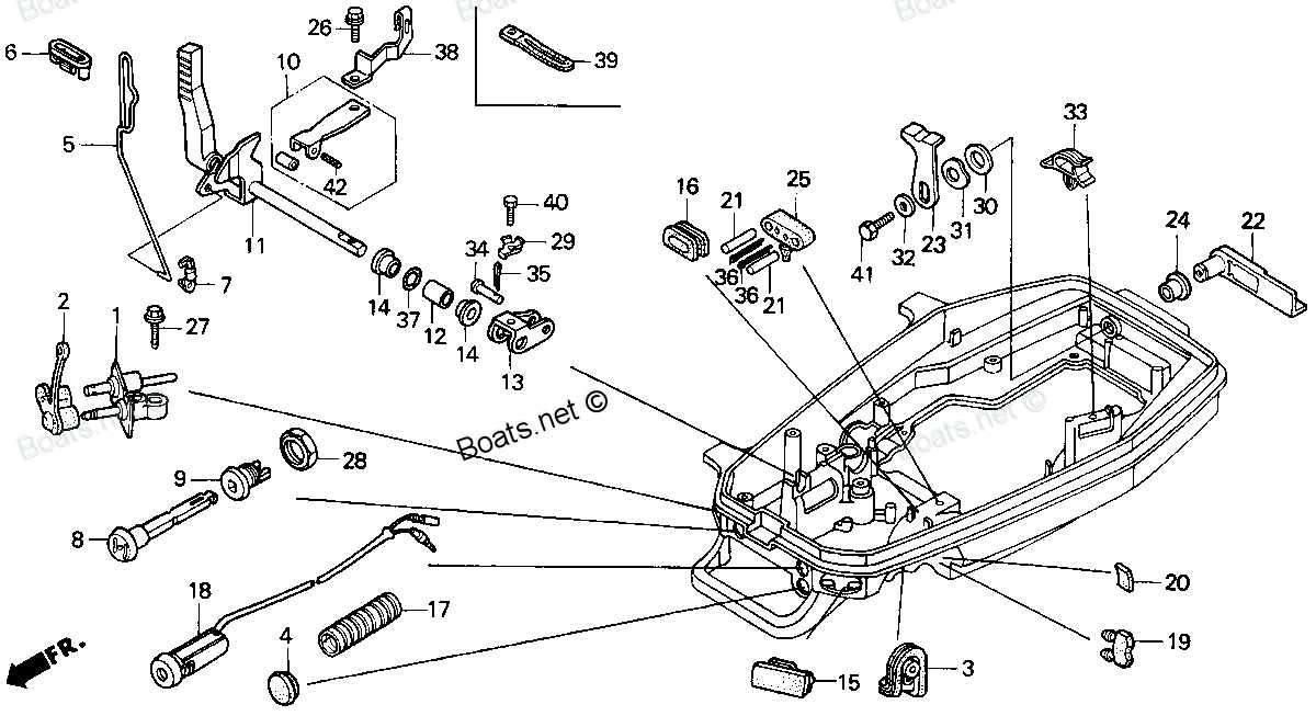 four stroke outboard honda outboard parts diagram