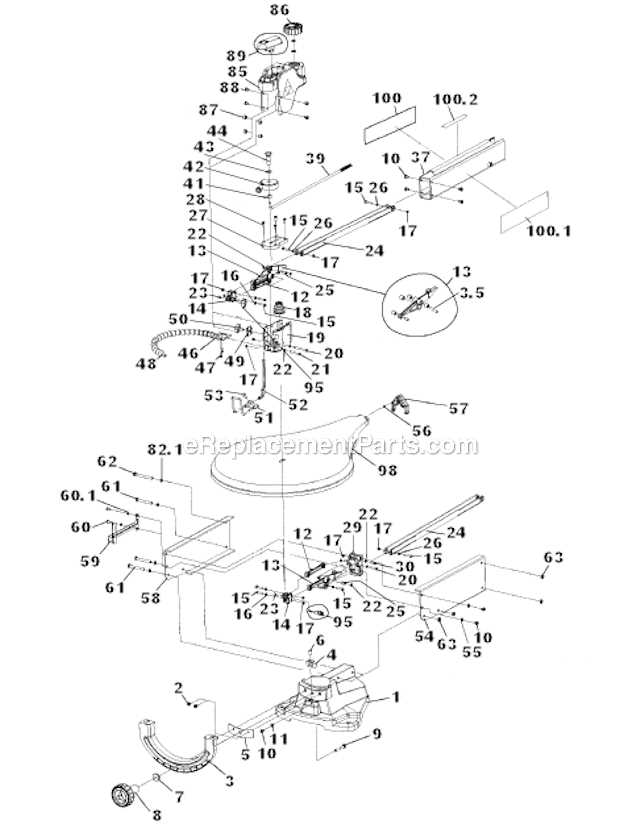 delta scroll saw parts diagram