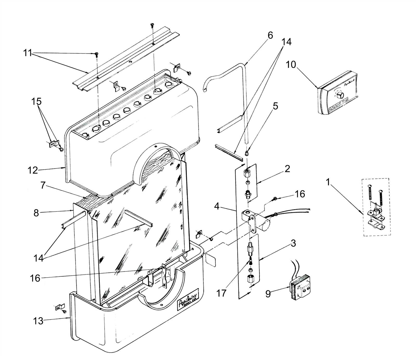 aprilaire 700 parts diagram