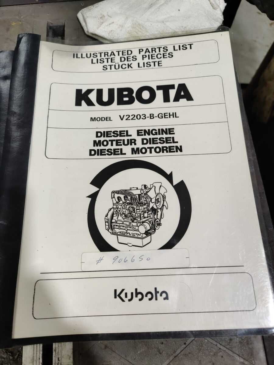 kubota v2203 parts diagram