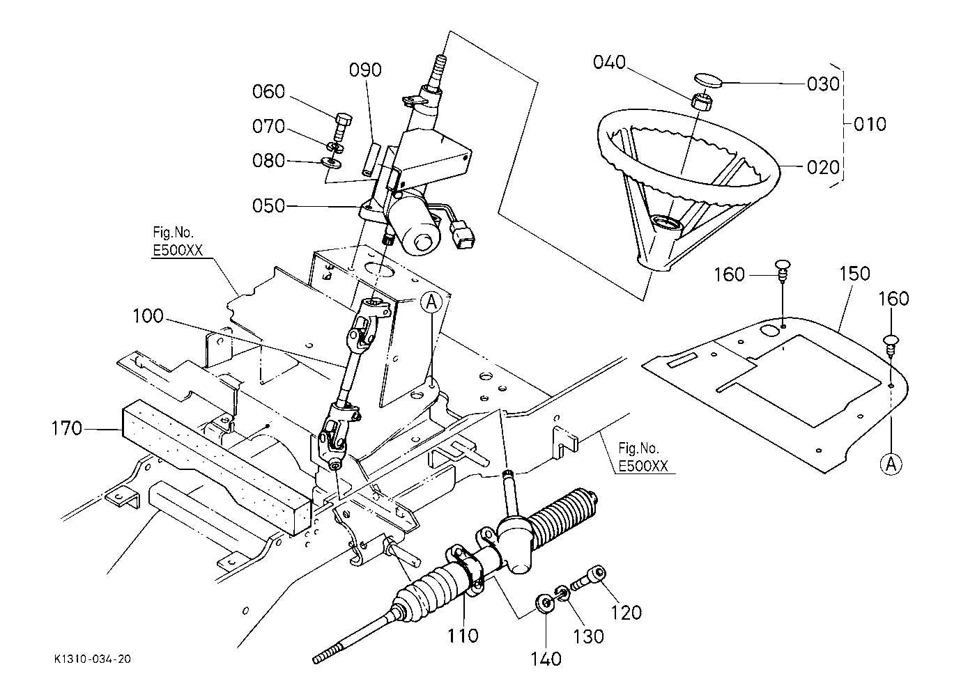 kubota g2160 parts diagram