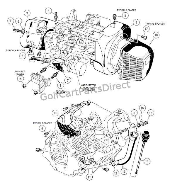 club car gas parts diagram