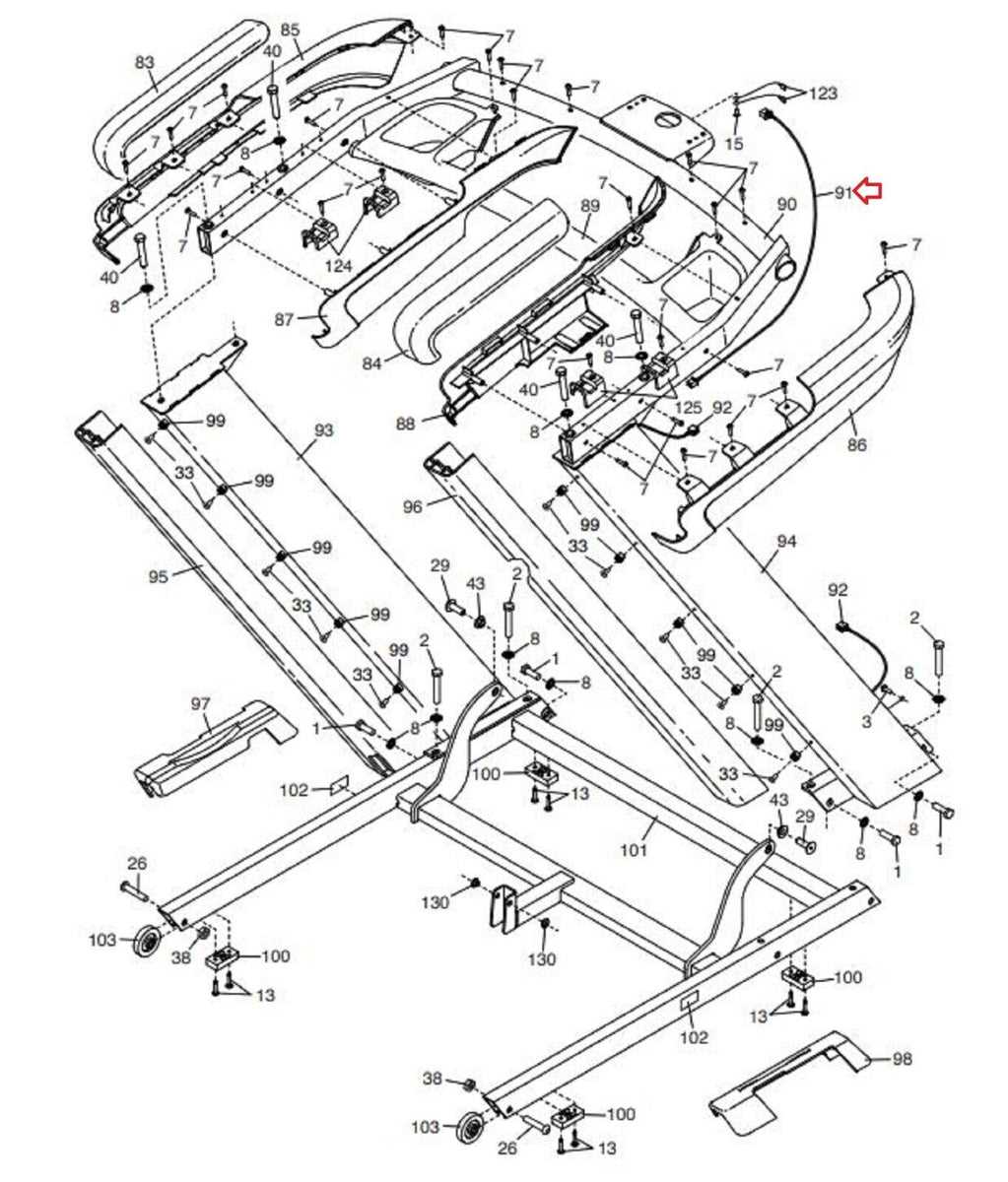 nordictrack treadmill parts diagram