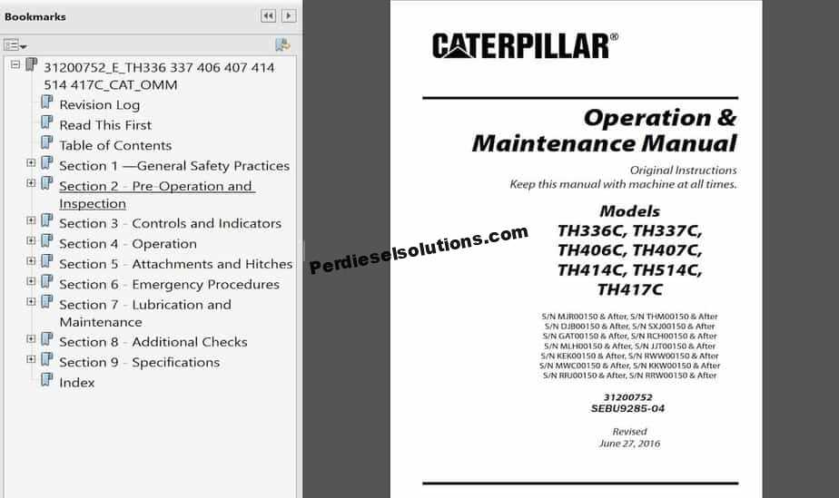 caterpillar cat forklift parts diagram