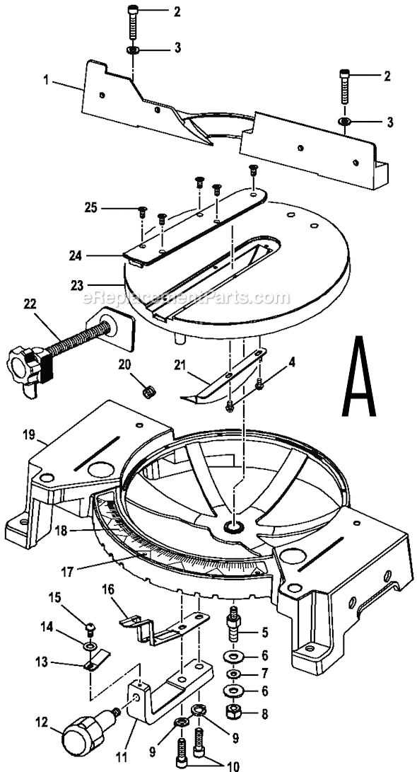 compound mitre saw parts diagram