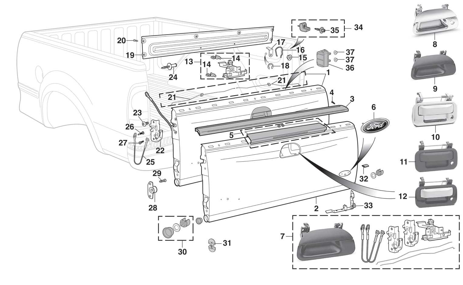 ford super duty parts diagram
