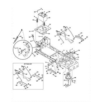 murray 42 inch deck parts diagram