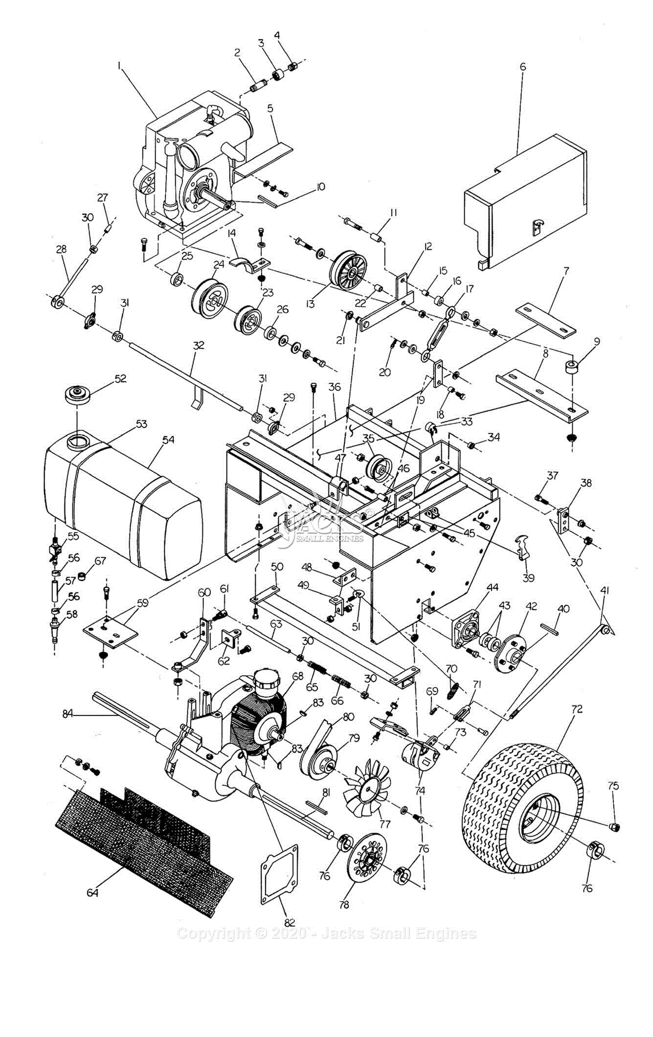 walker lawn mower parts diagram