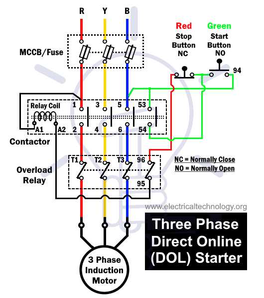 part winding start motor wiring diagram