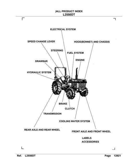 kubota l2900 parts diagram