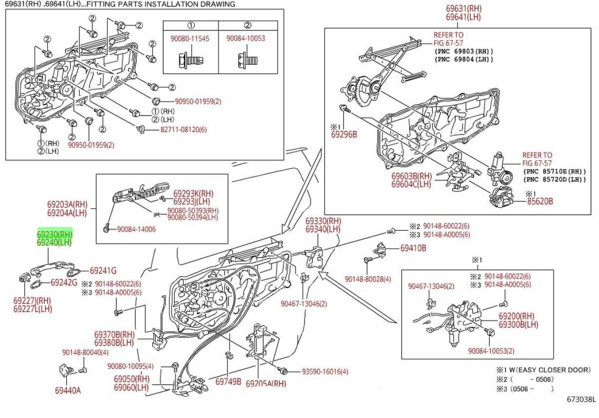 2004 toyota sienna parts diagram