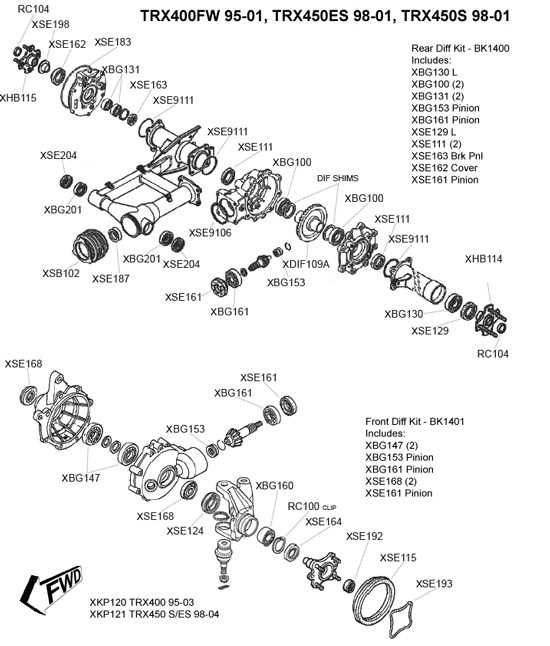 2004 honda foreman parts diagram