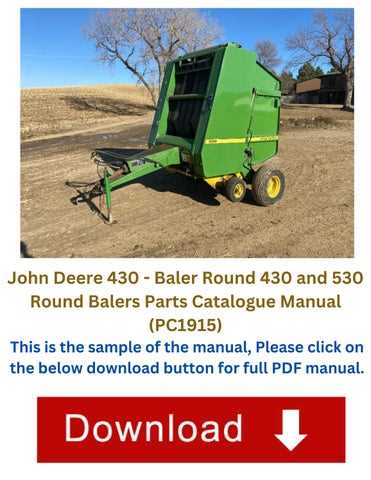 john deere 530 baler parts diagram