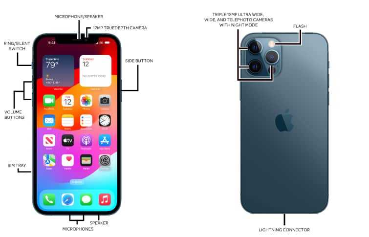 iphone 12 pro parts diagram