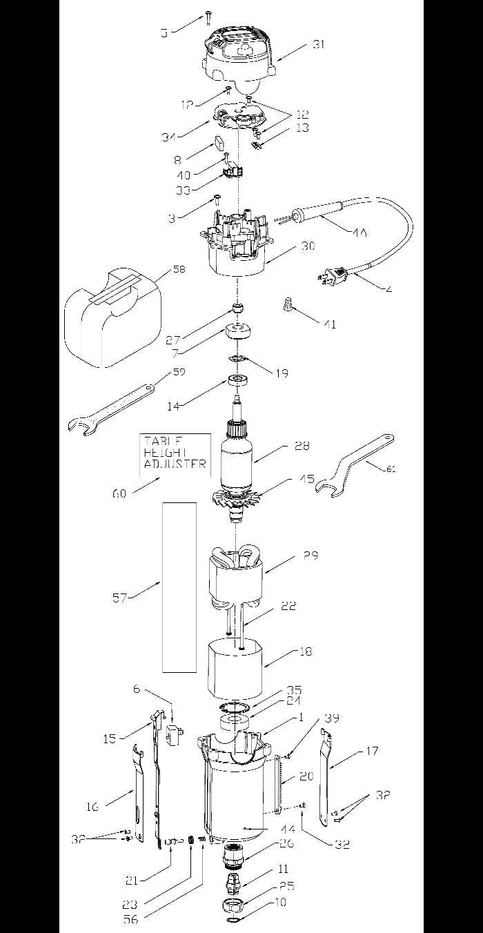 makita router parts diagram