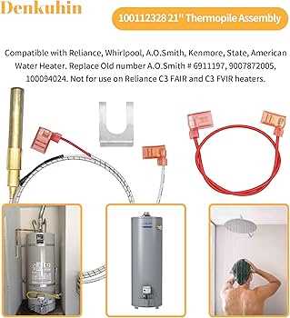 whirlpool gas water heater parts diagram