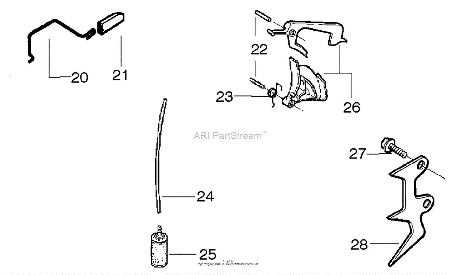 husqvarna 141 chainsaw parts diagram