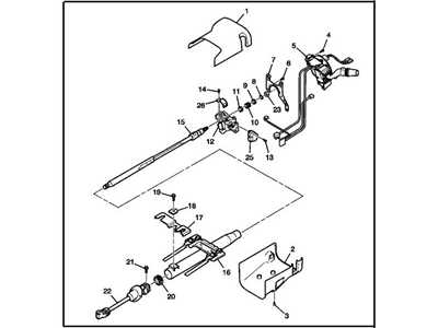 gm steering column parts diagram