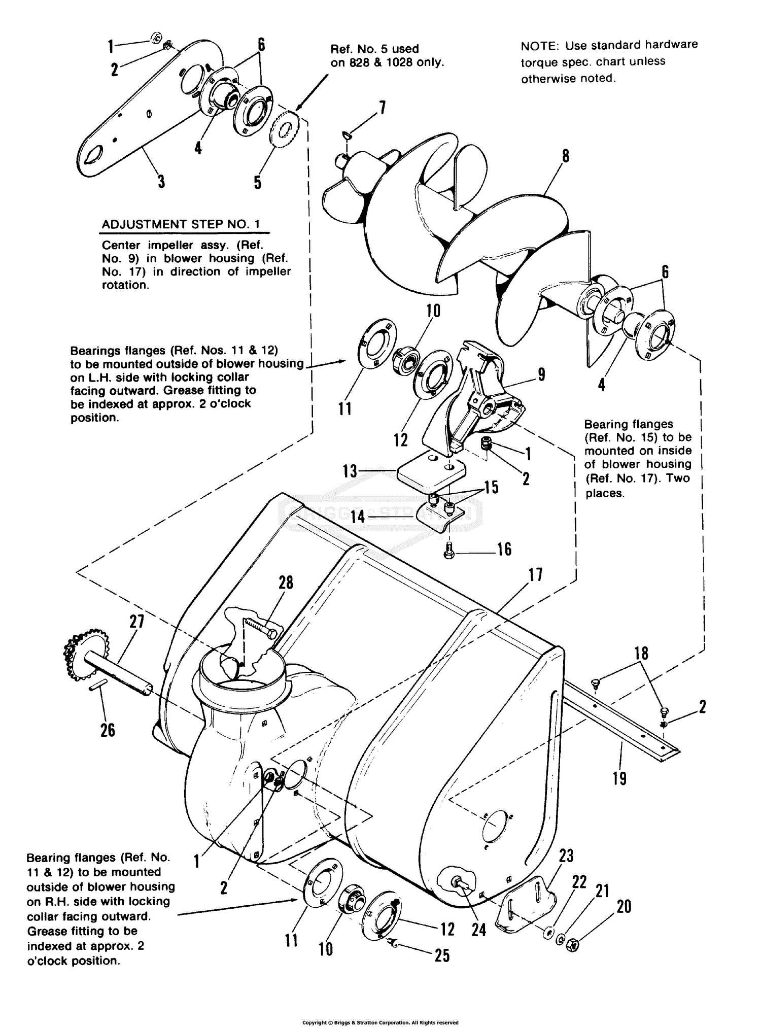 honda 828 snowblower parts diagram