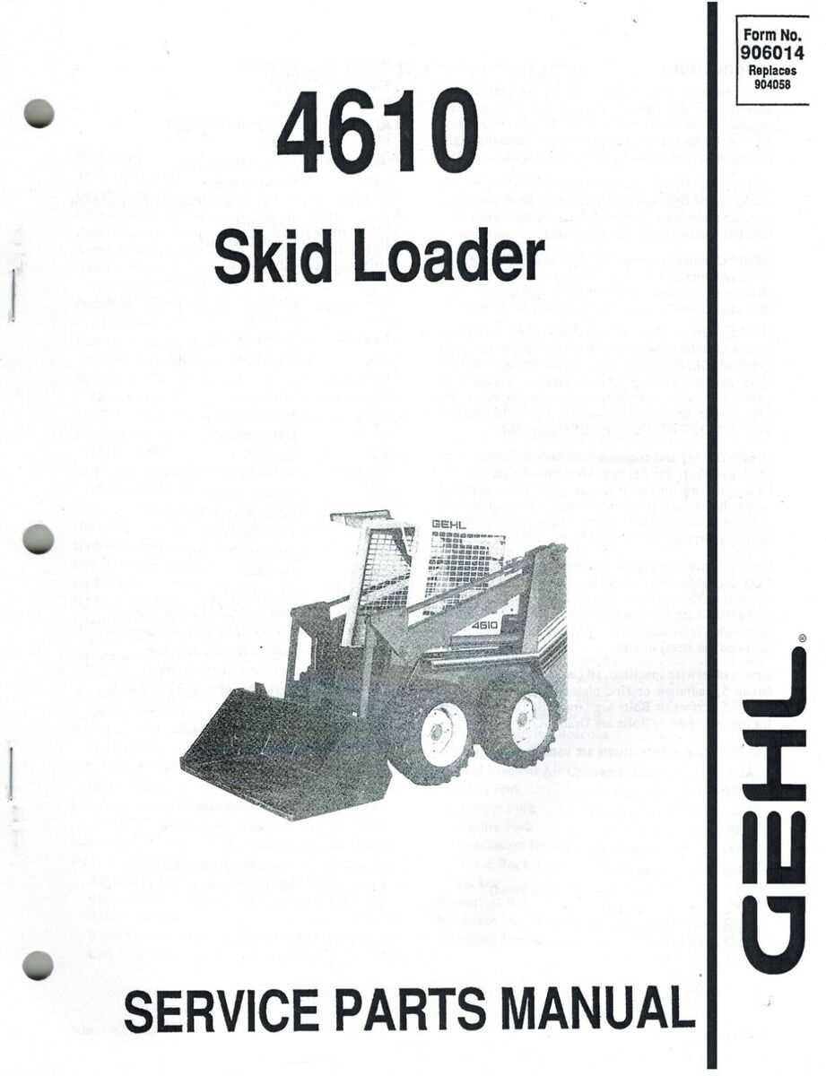 gehl skid steer parts diagram