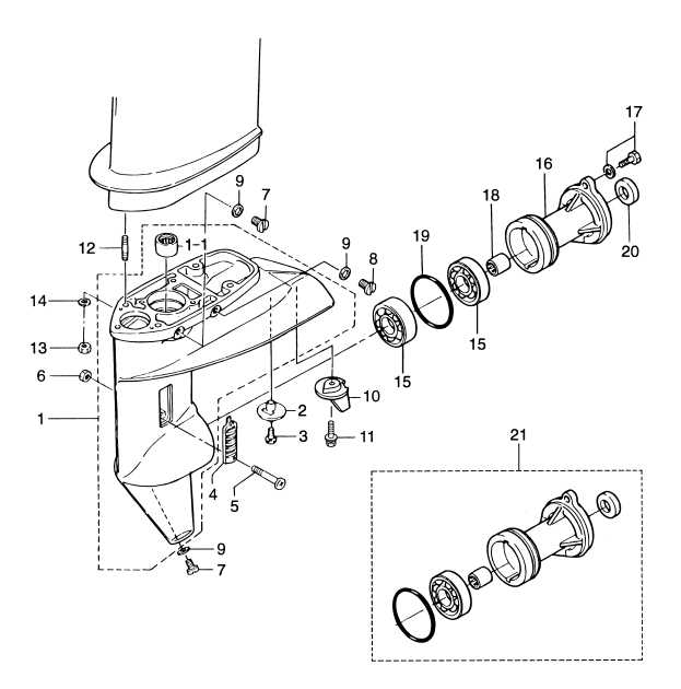 boat engine parts diagram