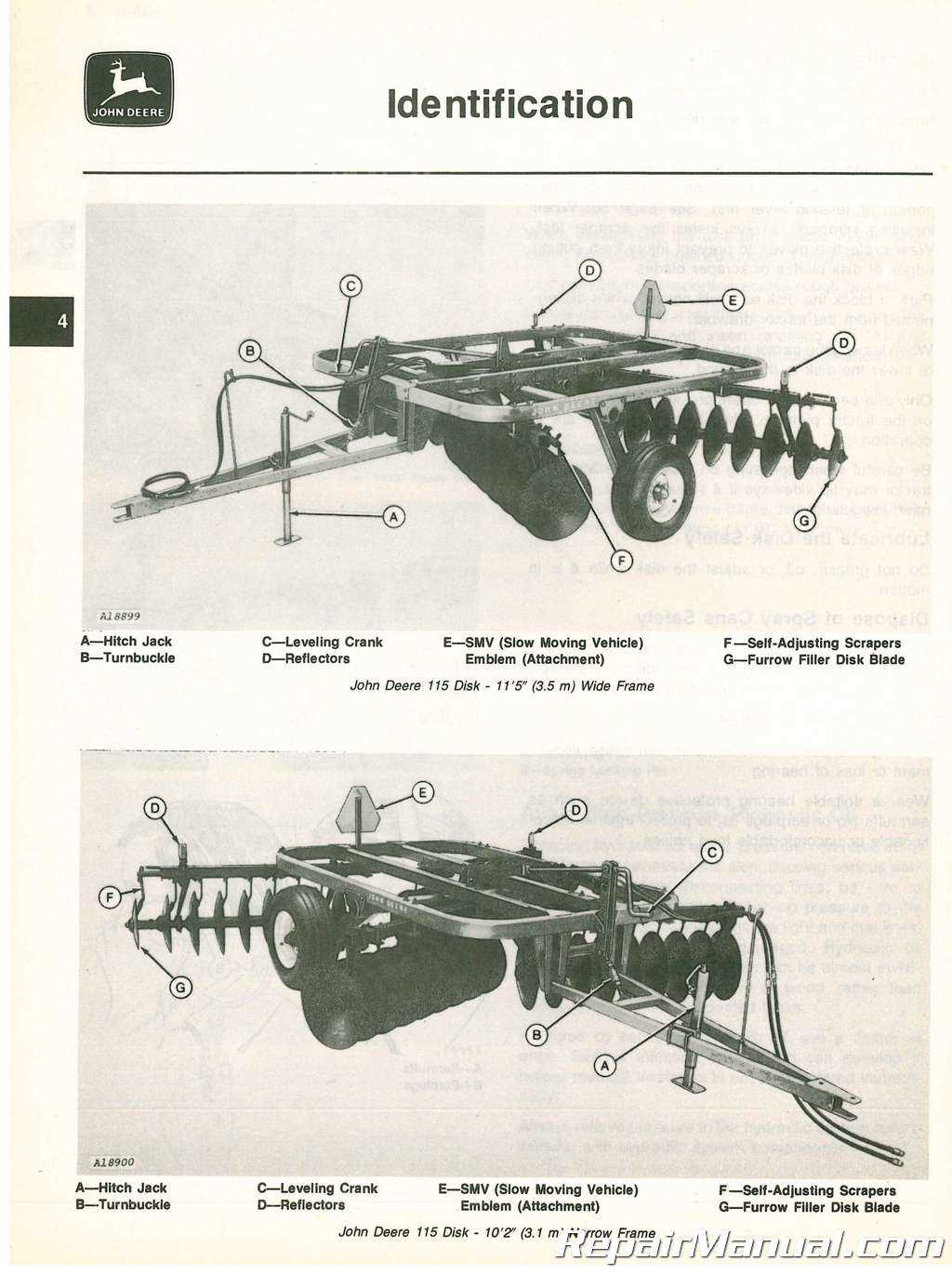 john deere disc parts diagram