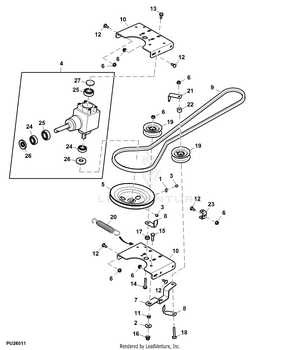 john deere x360 mower deck parts diagram