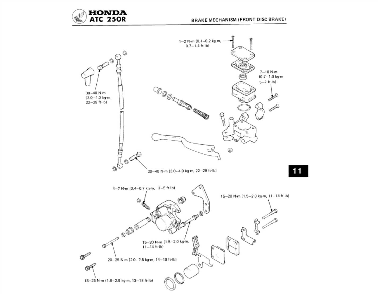 honda atc parts diagram