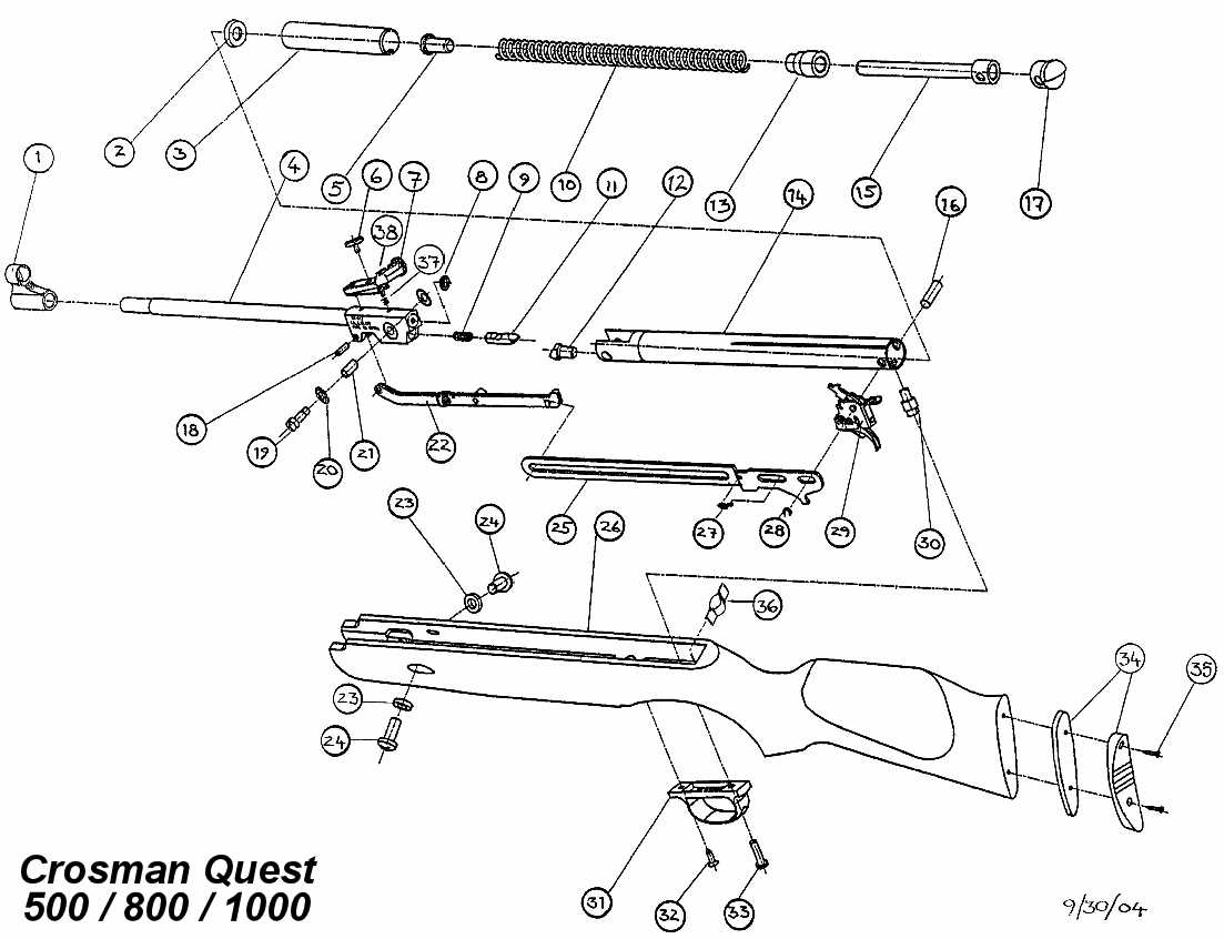 crosman 1077 parts diagram