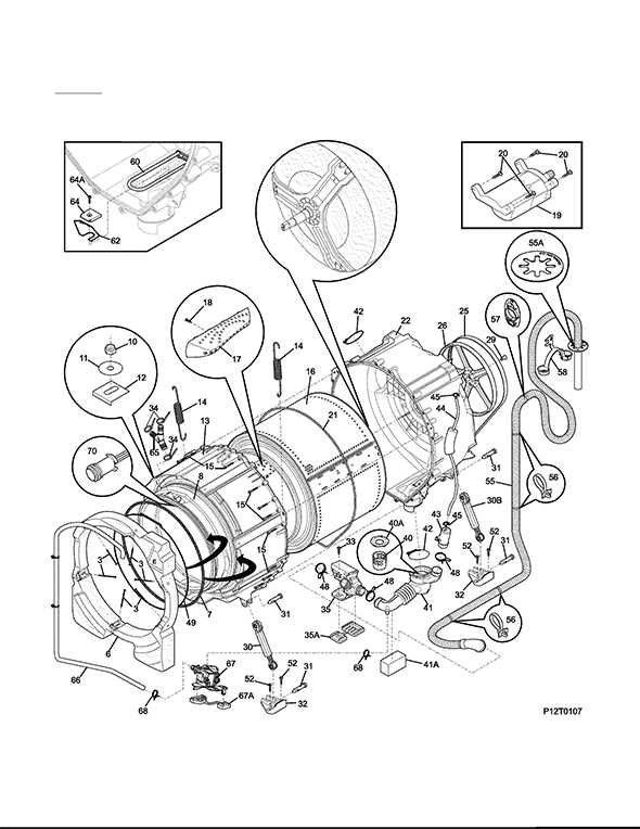 kenmore elite he5t washer parts diagram