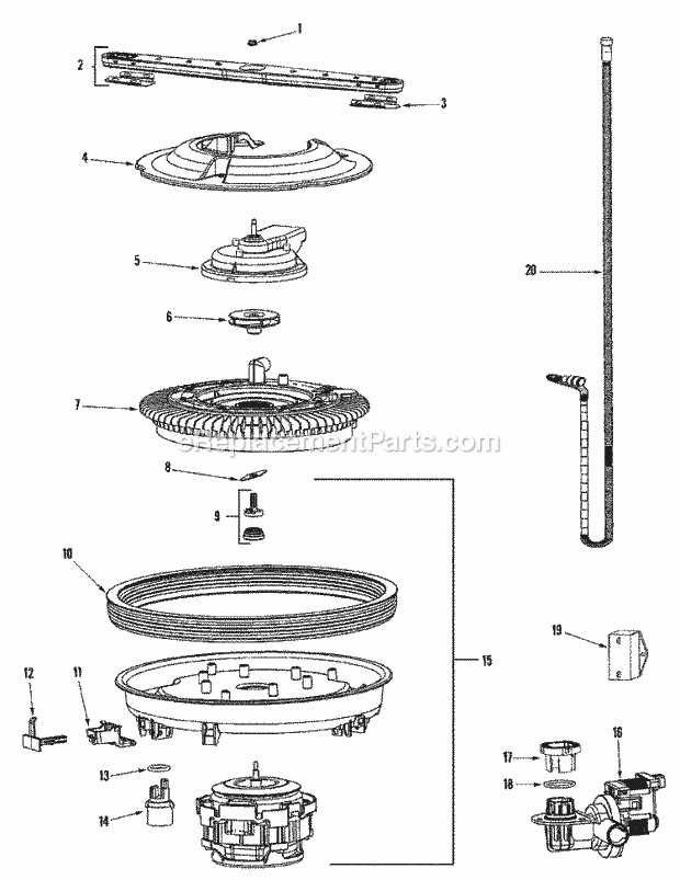 jenn air dishwasher parts diagram