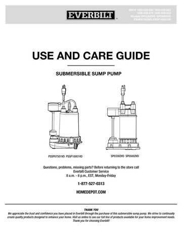 everbilt pump parts diagram