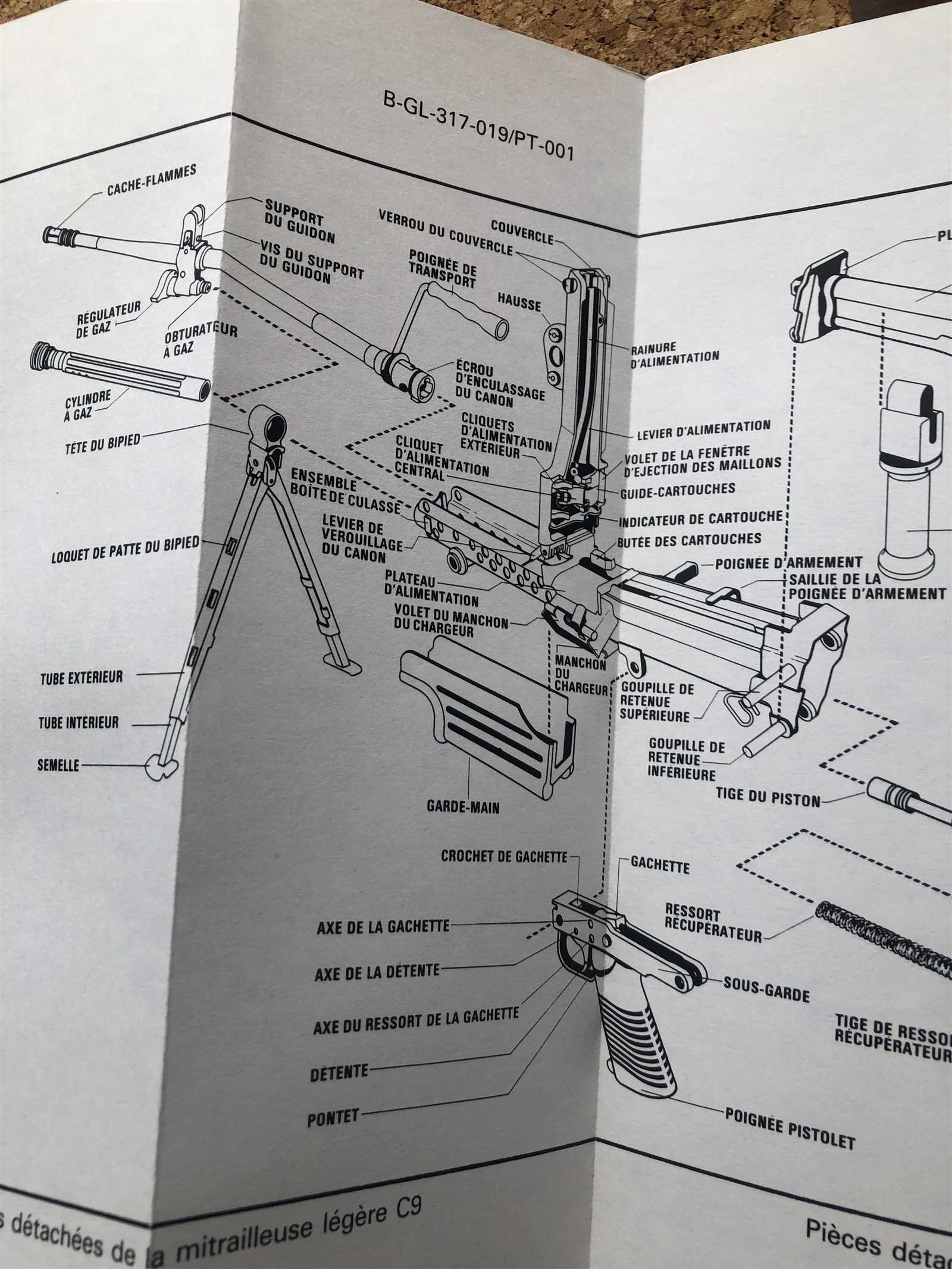 m249 saw parts diagram