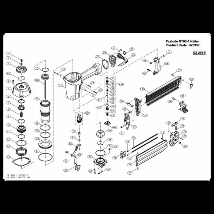 campbell hausfeld brad nailer parts diagram