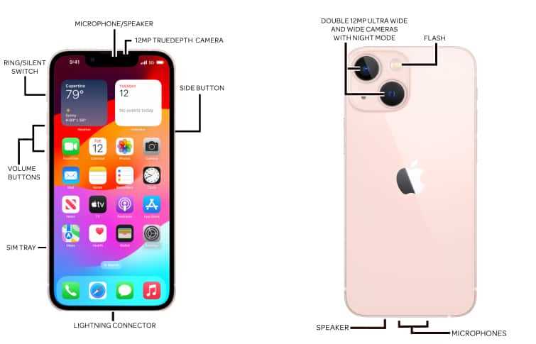 iphone 13 parts diagram